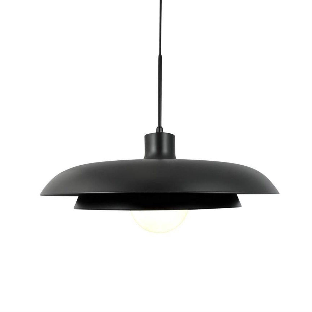 Suspension en Métal et verre AVA noir, DYBERG LARSEN