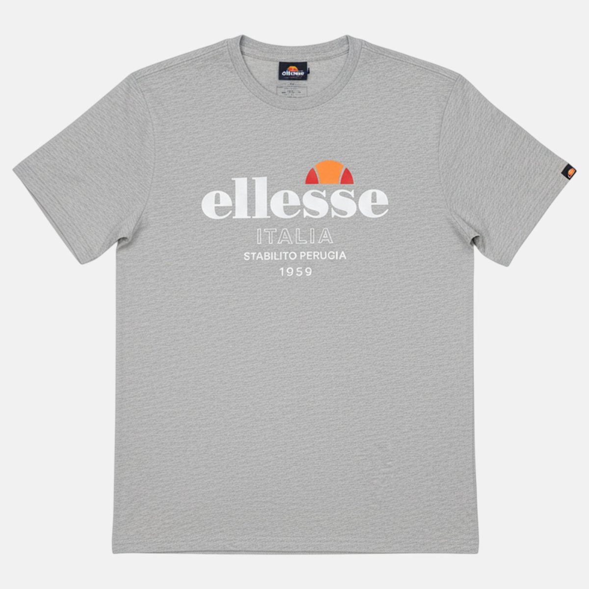 T-shirt manches courtes, col rond DAILY gris clair, ELLESSE