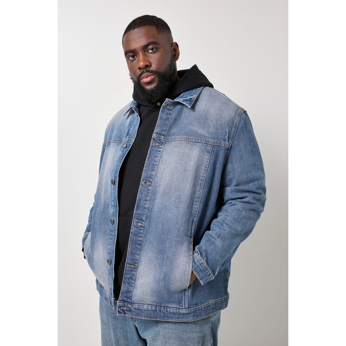 Veste en jean, style vintage pierre bleue, STHUGE