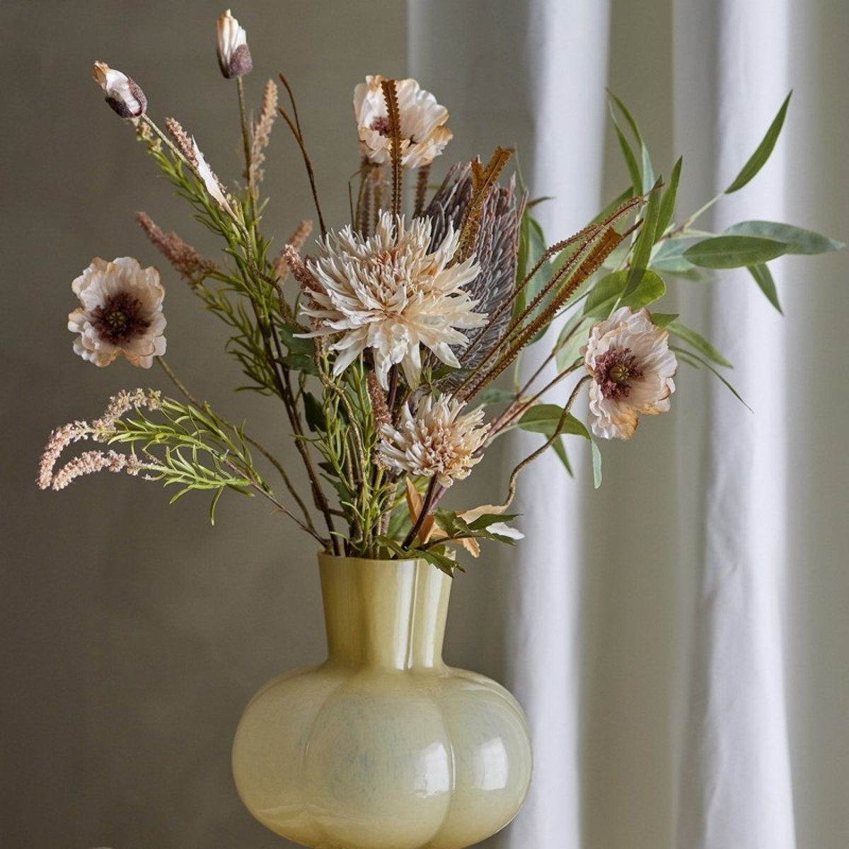 Fleur de coquelicot sauvage artificielle beige, BLOOMINGVILLE