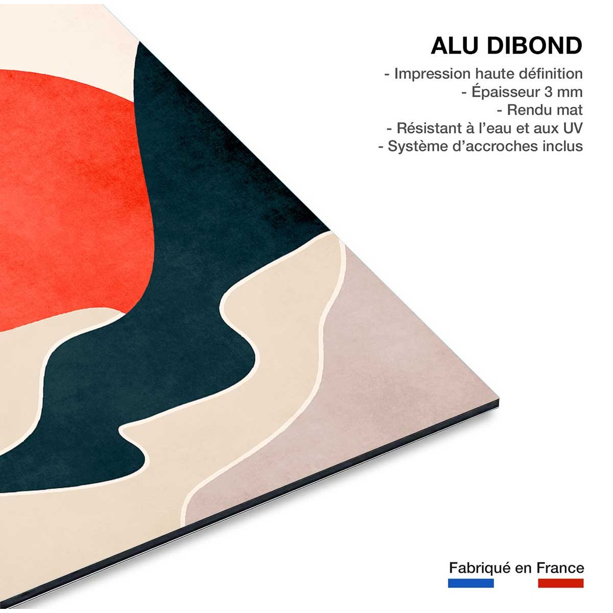 Tableau drowning sun tableau alu dibond, HEXOA