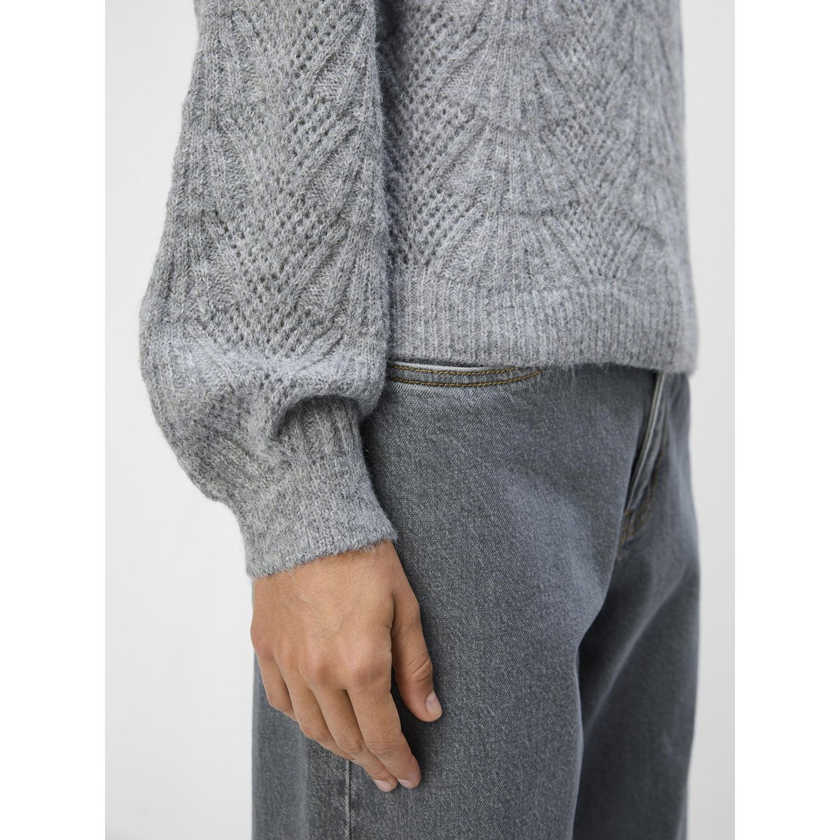 Pullover medium grey melange, OBJECT