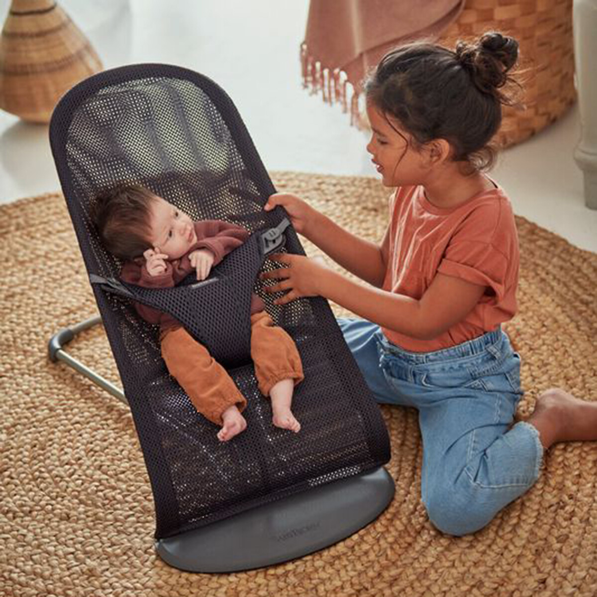 Transat bliss mesh anthracite, BABYBJORN