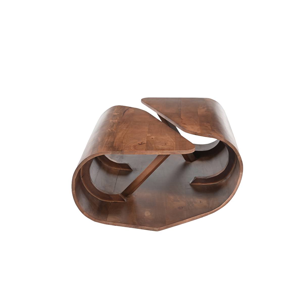 Table basse en bois de manguier AUREA bois foncé, MADE IN MEUBLES