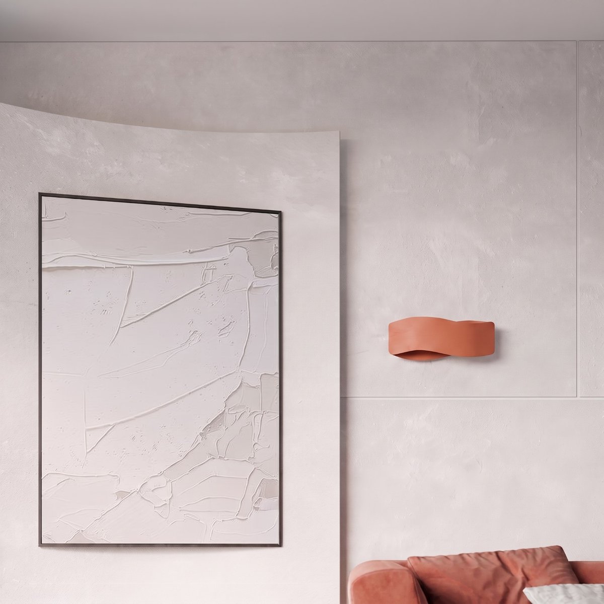Applique murale Ocre Rouge G9 1 Tila ocre rouge, EDEN