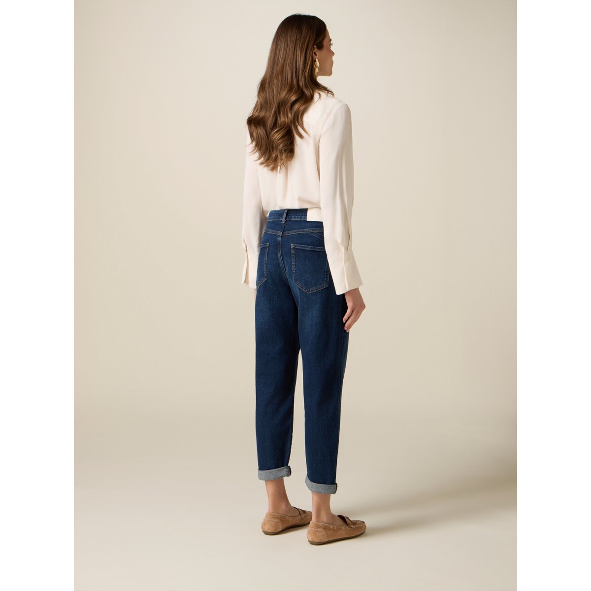Jean boyfriend bleu, OLTRE