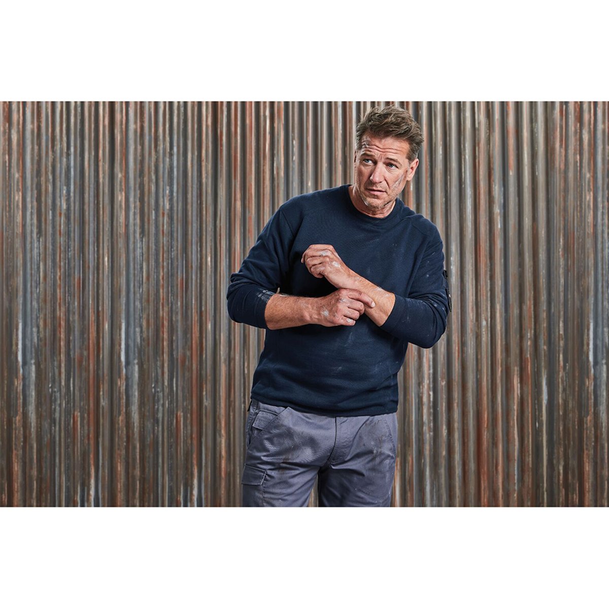 Sweat-shirt EUROPE bleu marine, RUSSELL