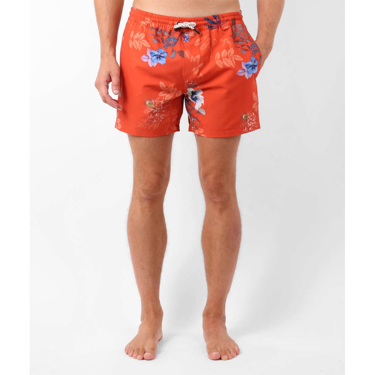 Beach short imprimé stretch HELLFLO hibiscus, OXBOW