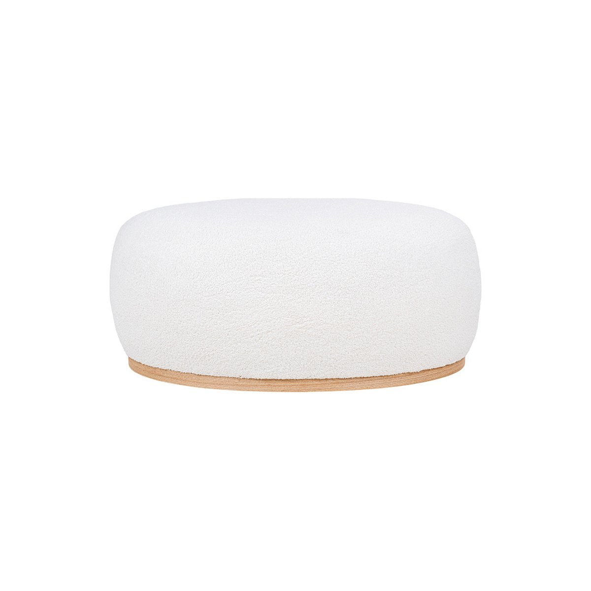 Pouf - AMY blanc, BEST MOBILIER