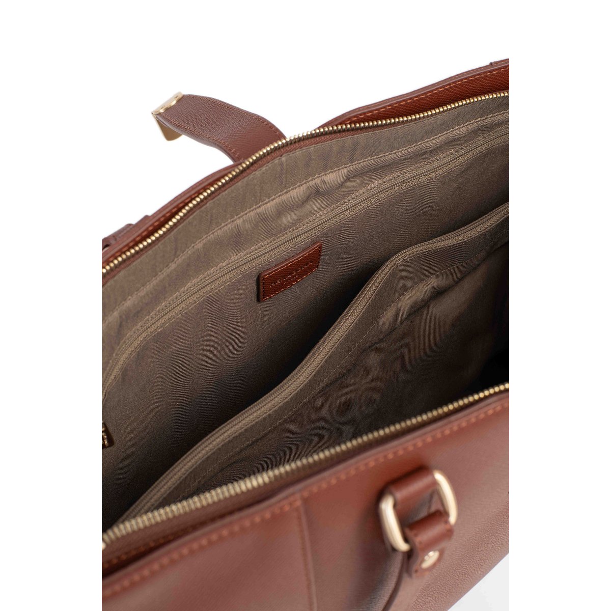 Sac cabas porté épaule AUDE marron, HEXAGONA