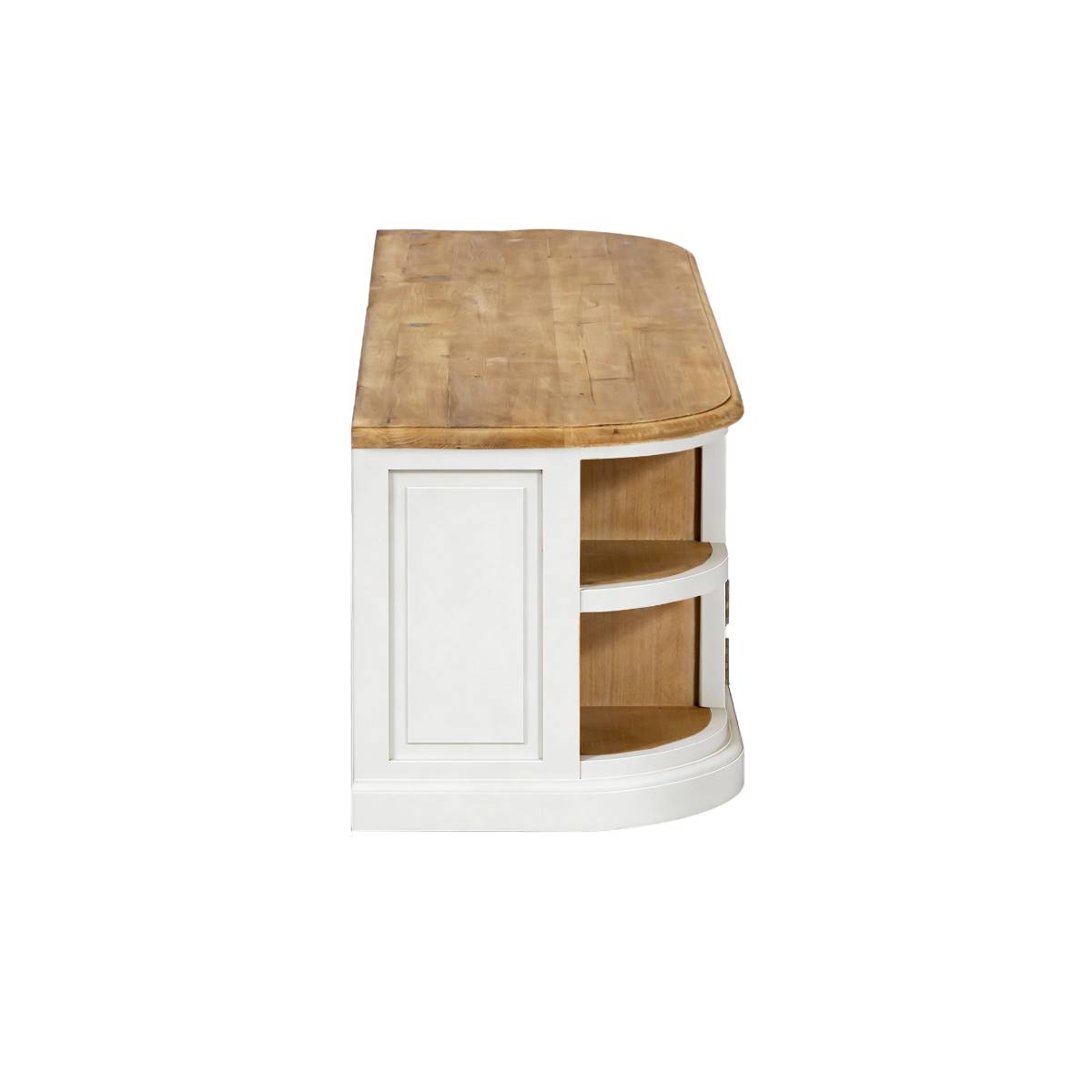 Meuble TV en bois recyclé GARANCE bois clair, MADE IN MEUBLES 
