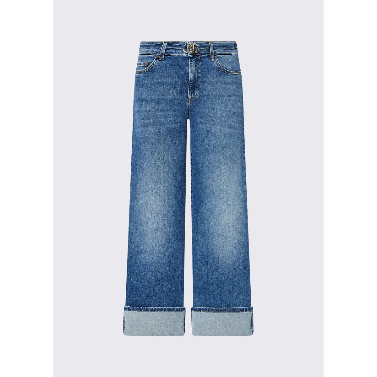 Jean flare taille haute denim bleu, LIU JO