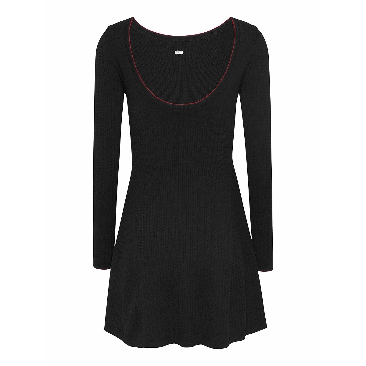 Vestido de manga larga negro, TOMMY JEANS