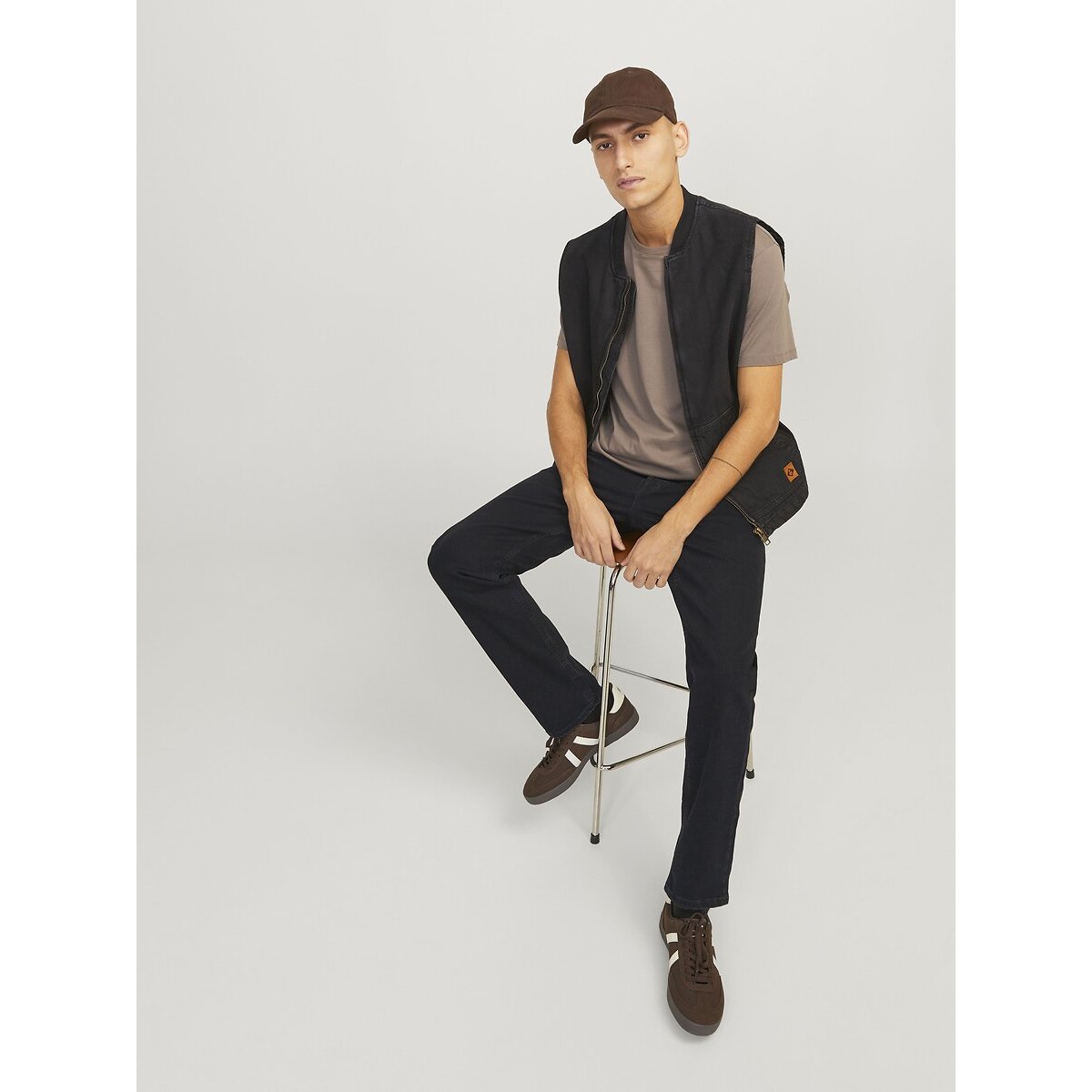 Jean droit Mike noir, JACK & JONES