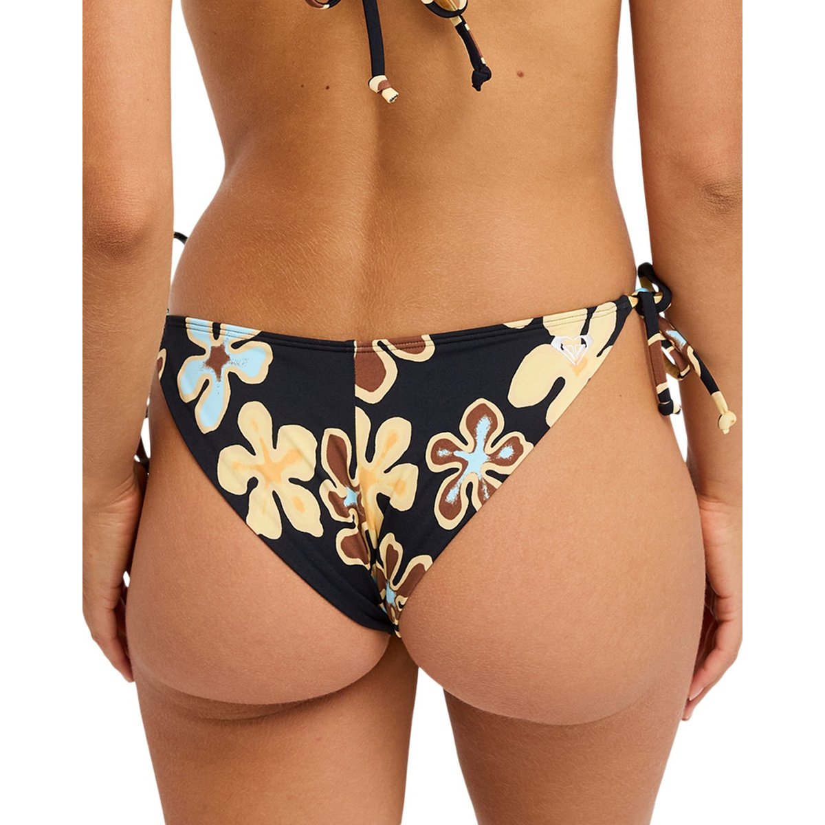 Bas de maillot de bain culotte bikini à nouer sur les côtés NOSTALGIC FEEL TS CHEEKY. noir anthracite nostalgic feels ful, ROXY
