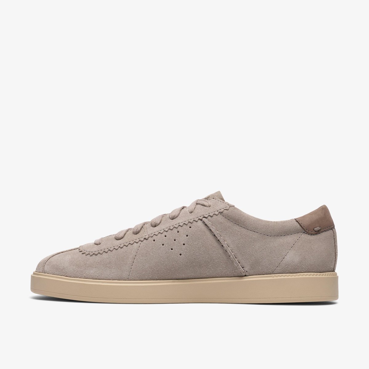 Derbies richelieus Suède LOCKFORD LACE gris, CLARKS