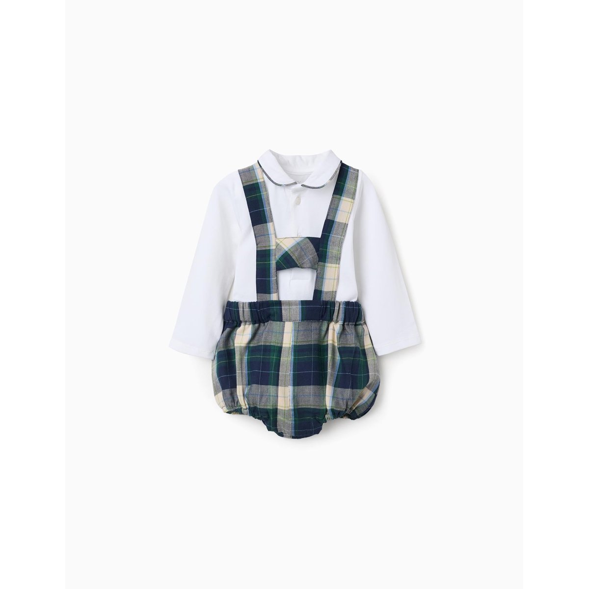 Ensemble body + short à carreaux B&S bleu foncé, ZIPPY