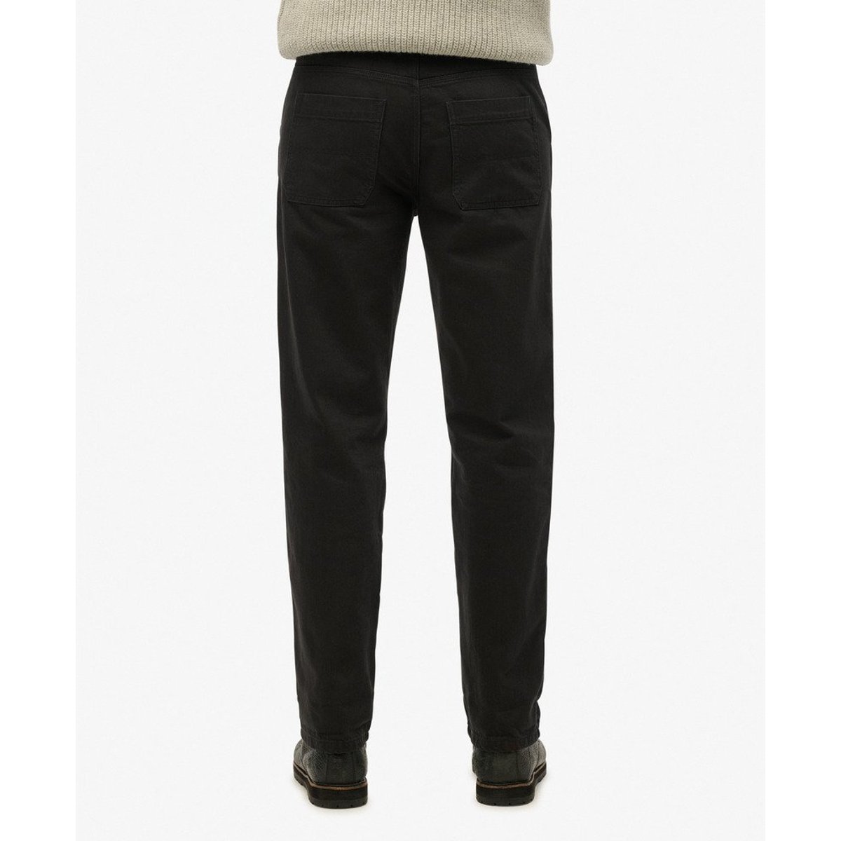 The Merchant Store-Pantalon workwear à cinq poches noir, SUPERDRY