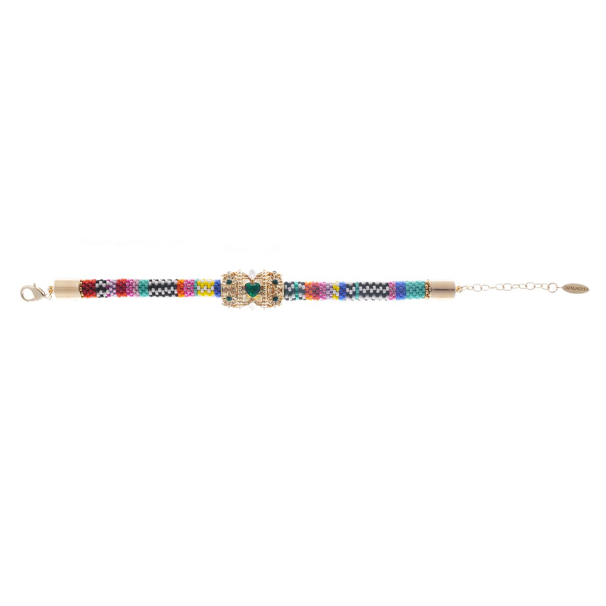 Bracelet perles tissées avec charm FELYNI multicolore, HIPANEMA