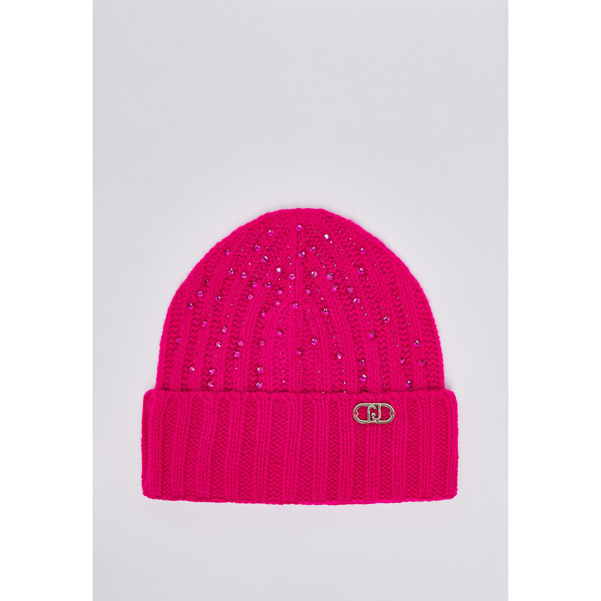 Chapeau en Maille avec Strass rose vif, LIU JO
