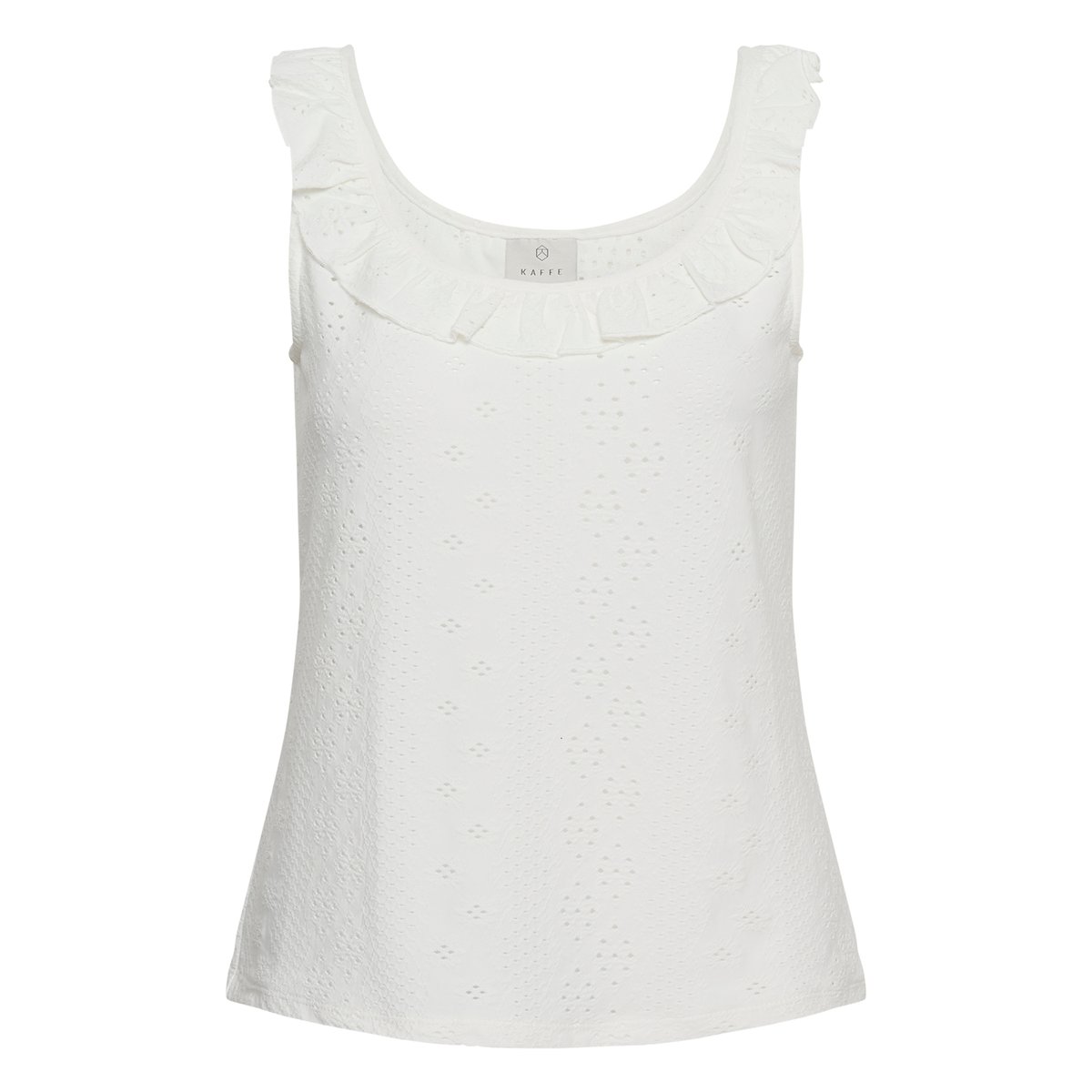 Blouse sans manches blanc chalk, KAFFE
