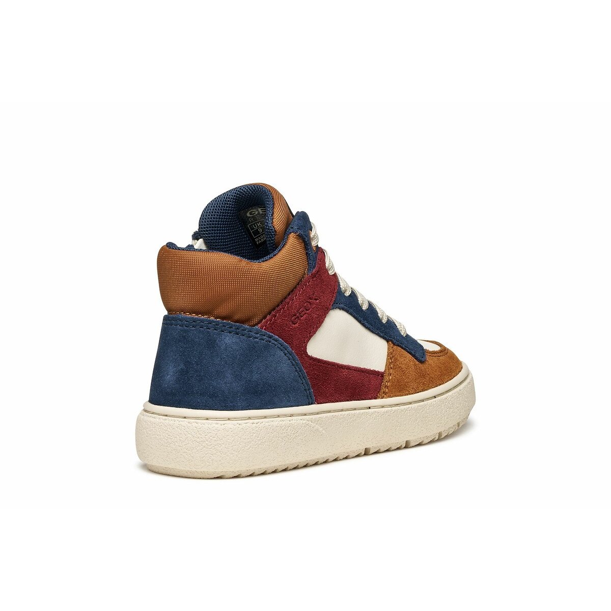 Baskets montantes respirantes Theleven marron/ivoire, GEOX