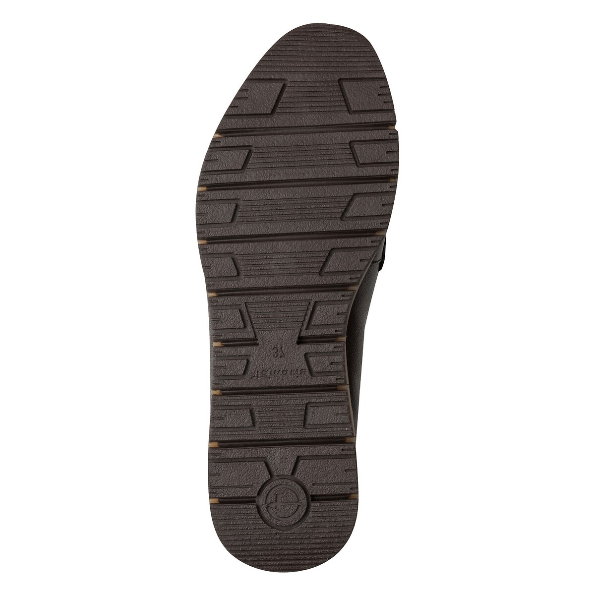 Mocasines deportivos de piel marrón oscuro, TAMARIS