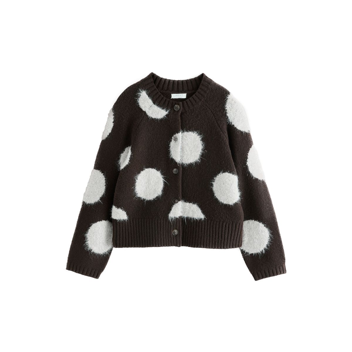 Cardigan en tissu scintillant tache brune, NEXT