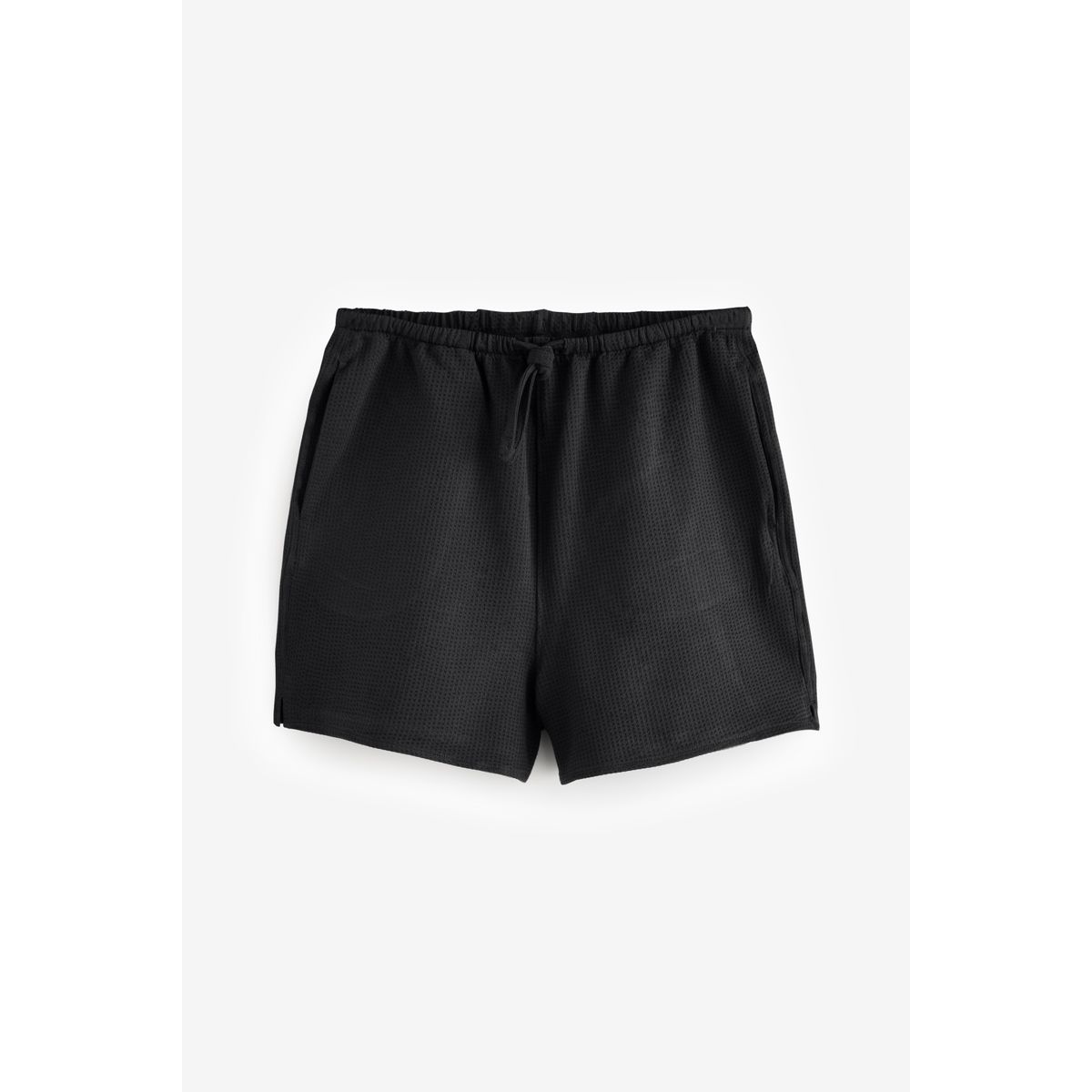 Short en seersucker texturé gris anthracite/ardoise, NEXT