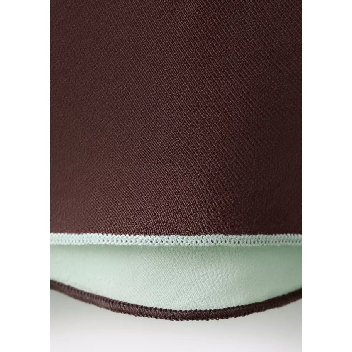 Top asymétrique combiné marron, MANGO
