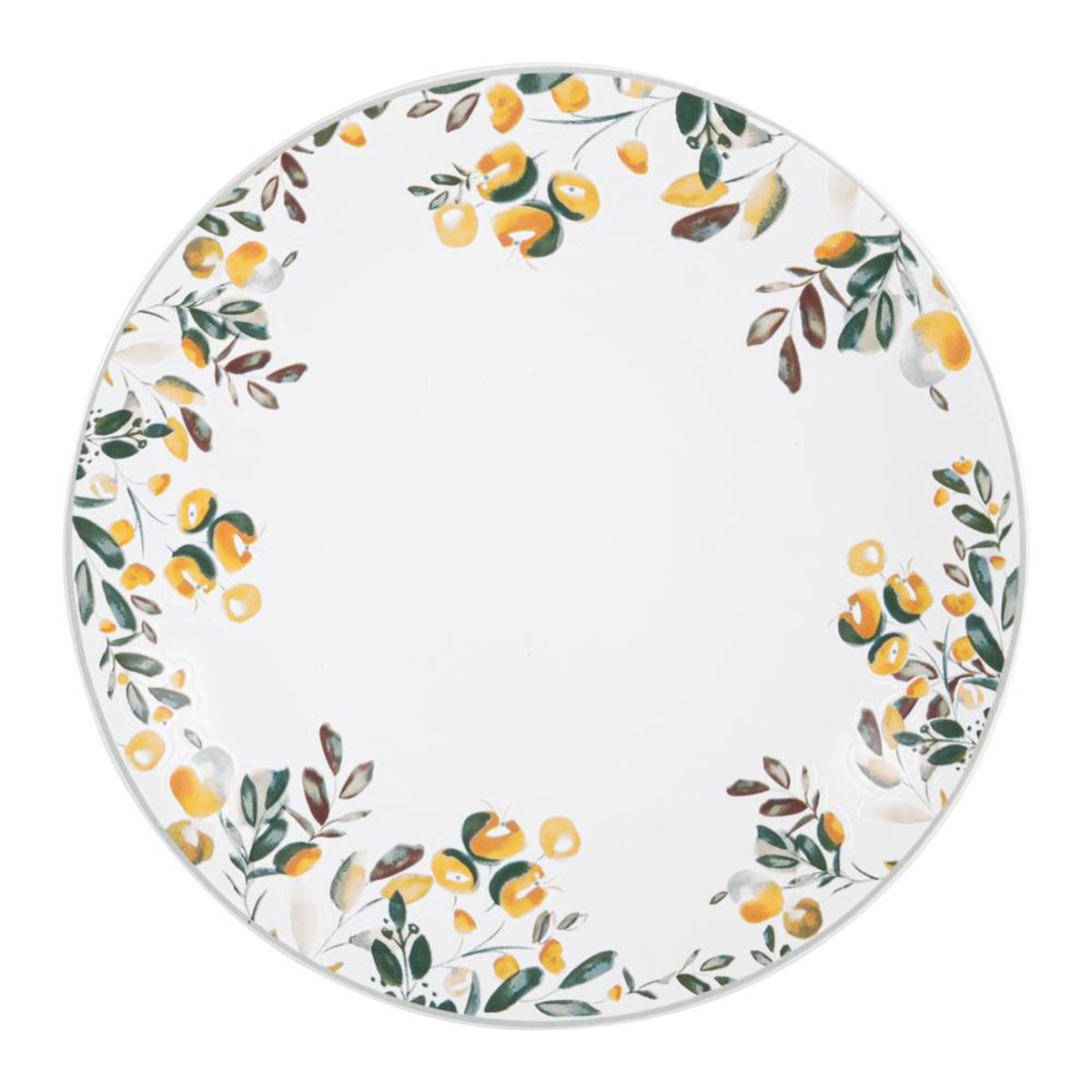 Assiette plate Summer 27 cm (lot de 6) - SUMMER jaune, TABLE PASSION