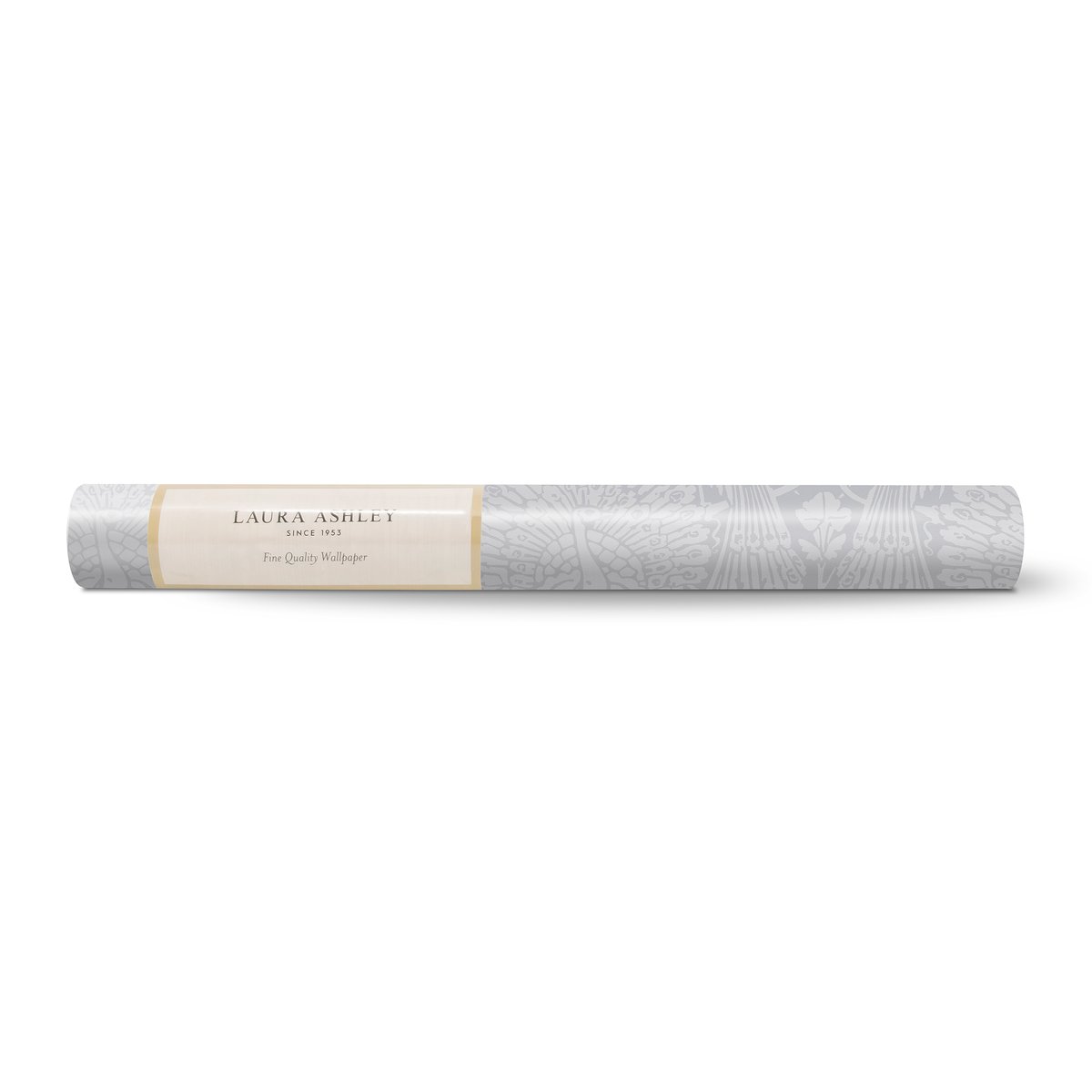 Papier peint Damassé Paons Slate gris, LAURA ASHLEY