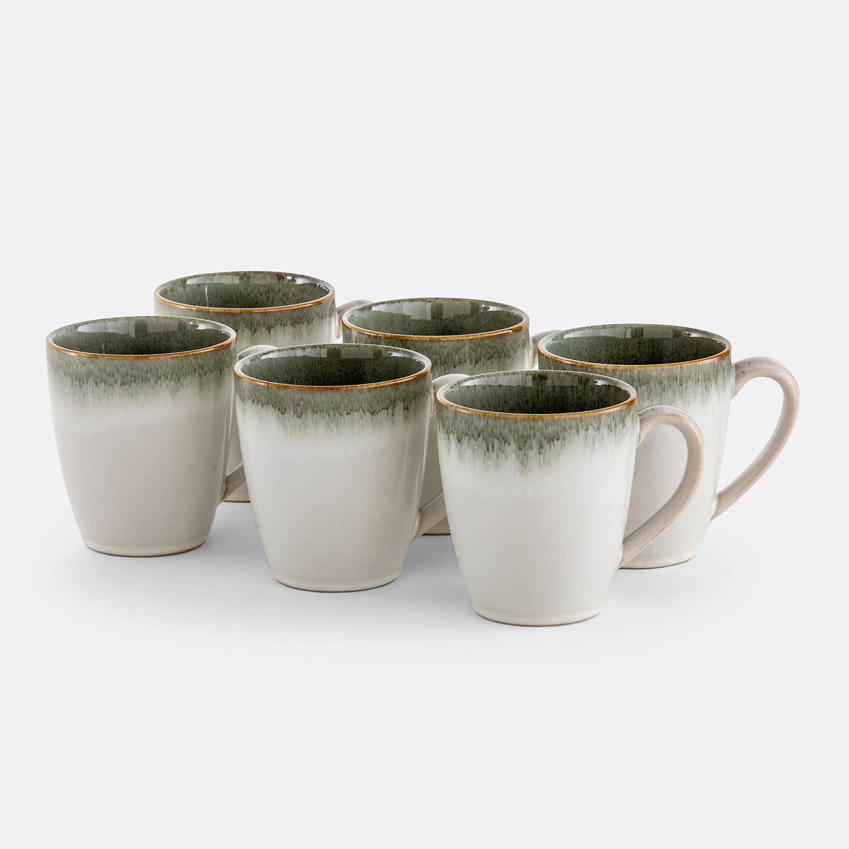 Lot de 6 mugs, Paloum vert, LA REDOUTE INTERIEURS