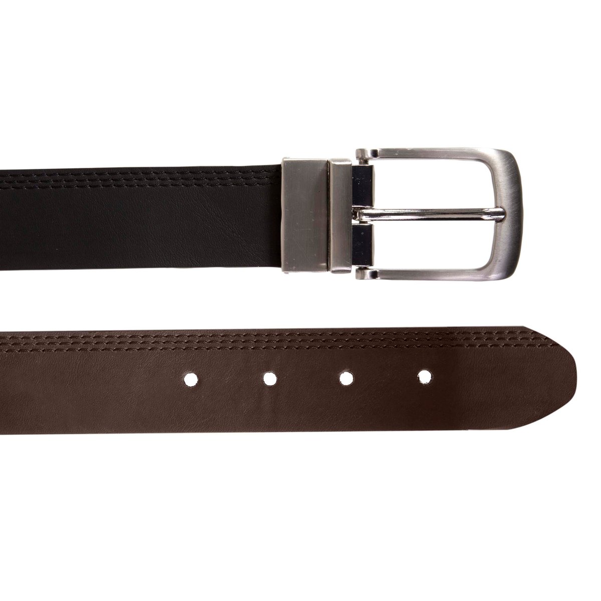 Ceinture réversible noir/marron, ISOTONER
