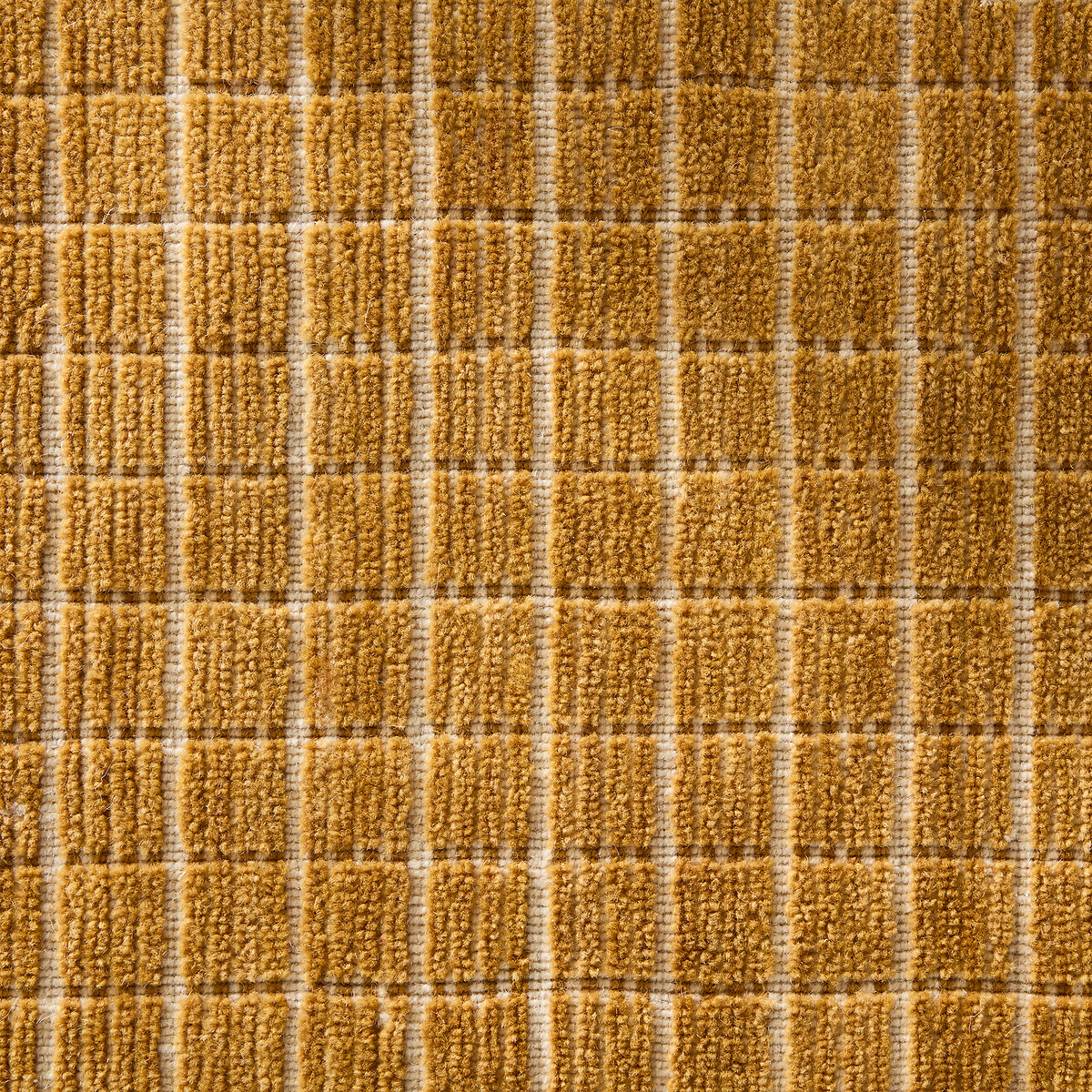 Tapis noué main, laine et coton, Ubin naturel/ocre, AM.PM
