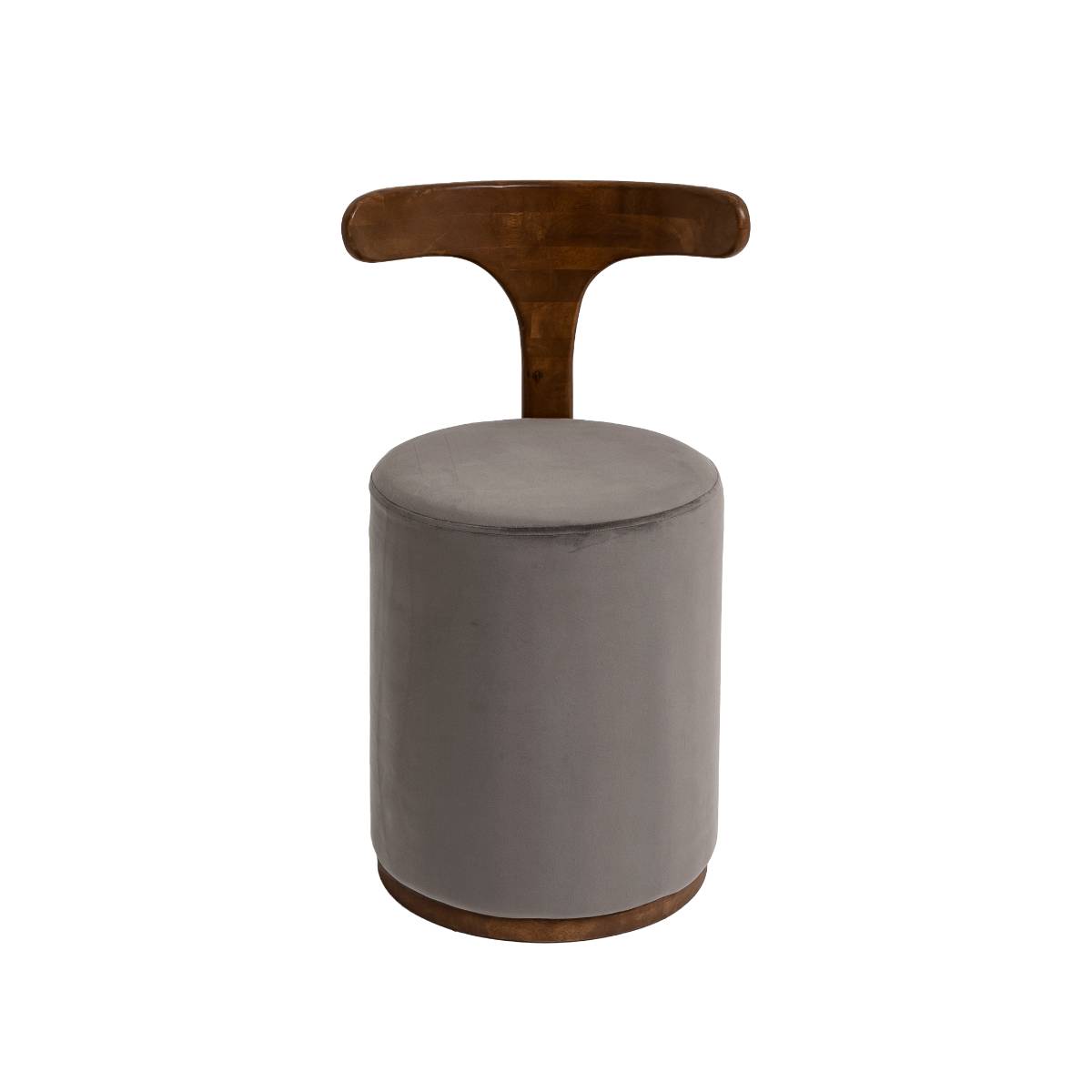 Fauteuil en bois de manguier ADONIS gris, MADE IN MEUBLES 