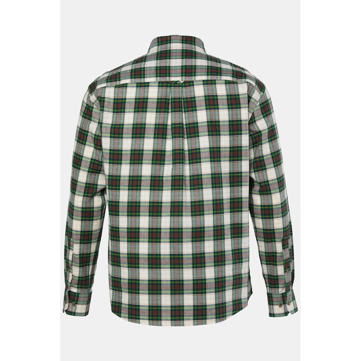 Chemise à carreaux, manches longues vert foncé, JP1880