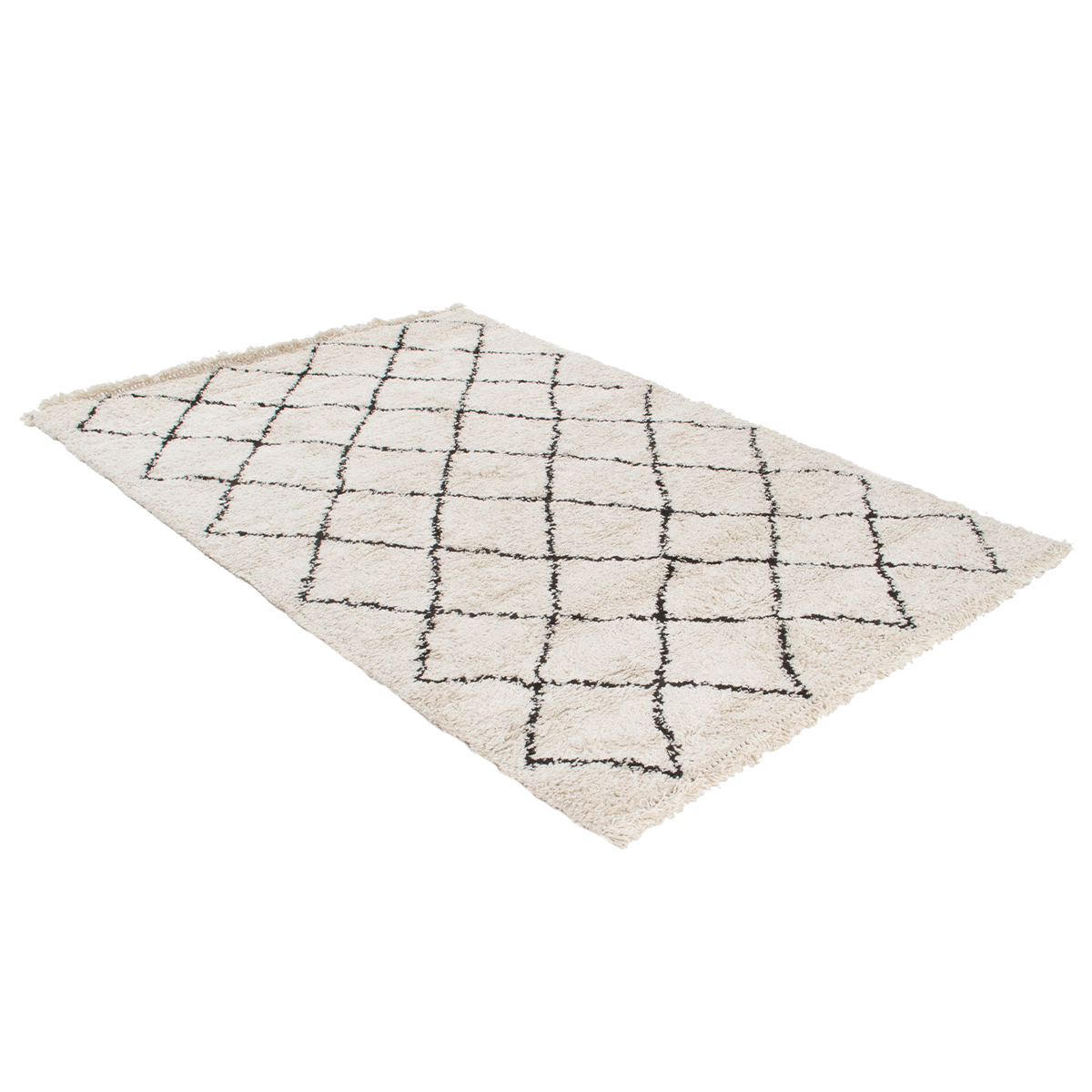 Tapis berbere écru 160 x 230 cm ZELIA naturel, MILIBOO