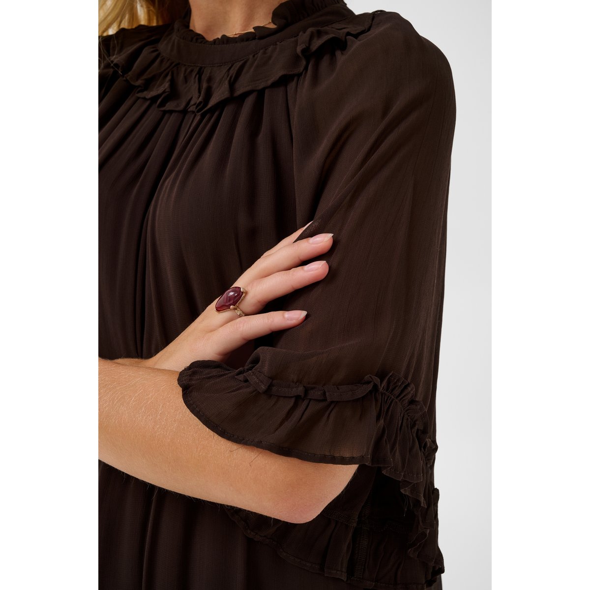 Robe marron java, CREAM