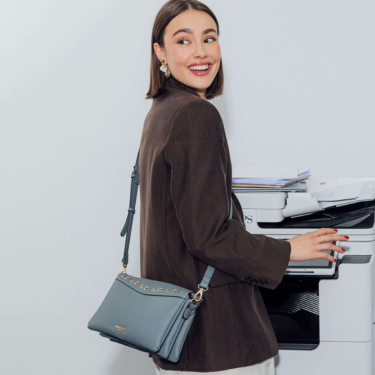 Sac multi poches Rogers bleu,doré, LOLLIPOPS