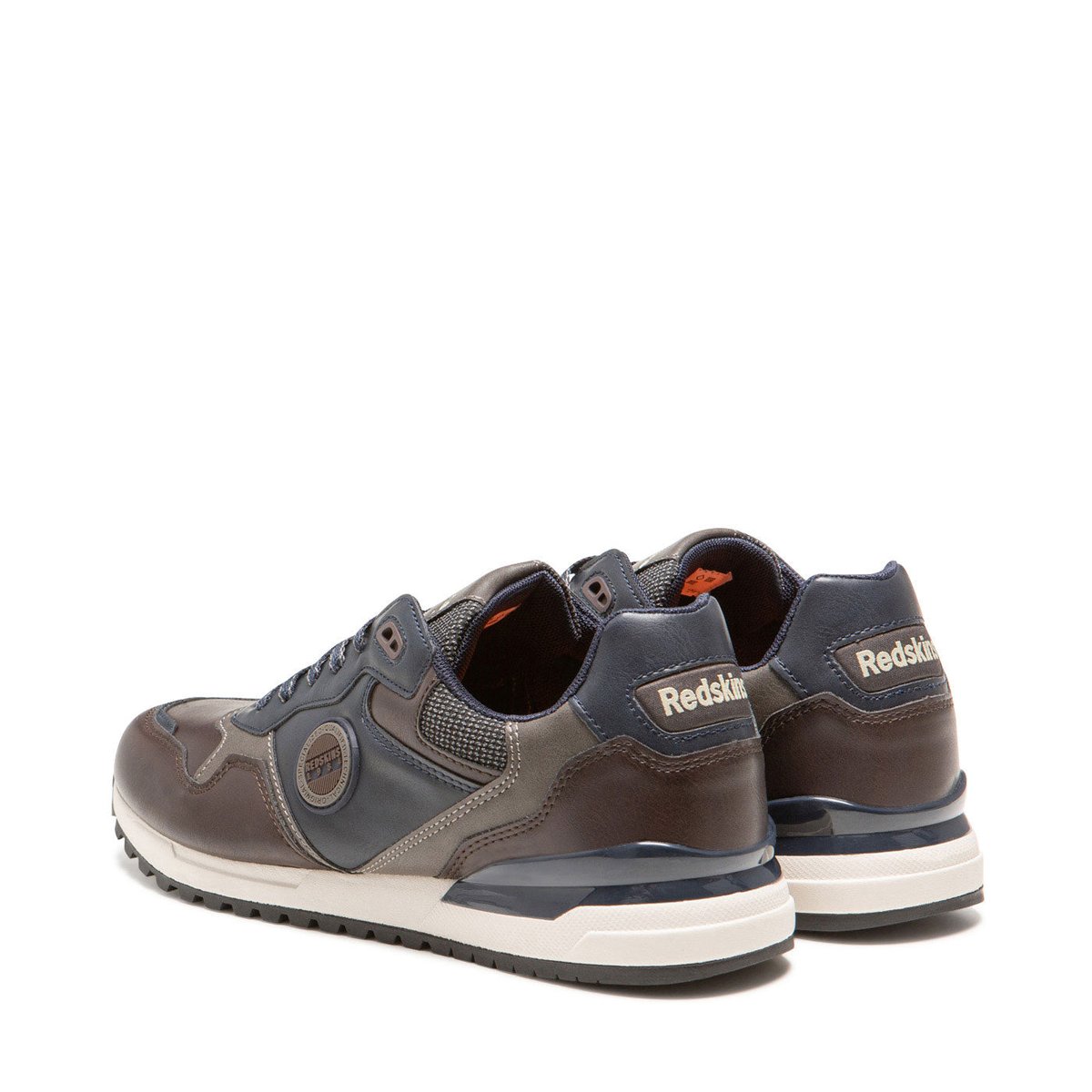 Baskets toile OYATO chataigne+gris+marine, REDSKINS