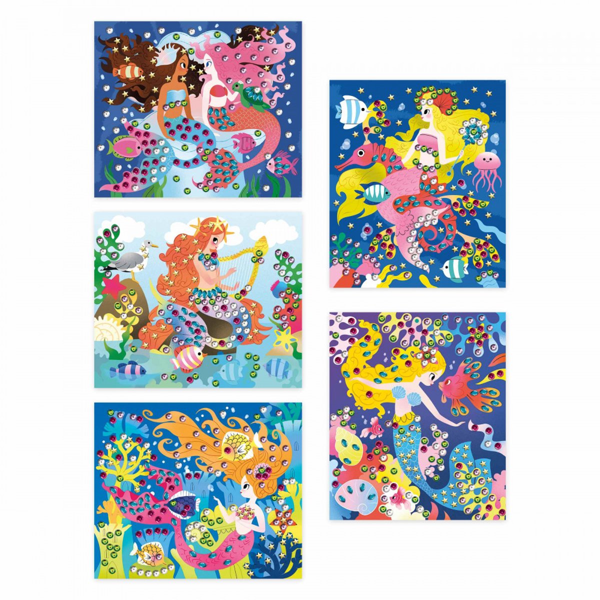 Sequins A Coller Sirenes multicolore, JANOD