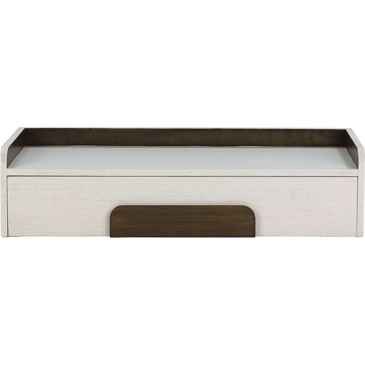 Console en bois de cèdre et métal blanc et doré, RECOLLECTION