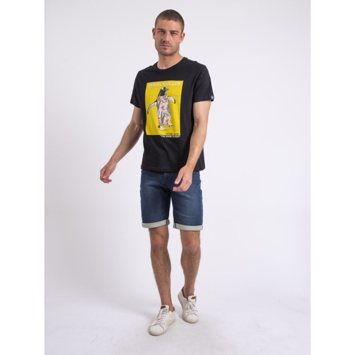 T-shirt Col Rond Niralvino noir, RITCHIE