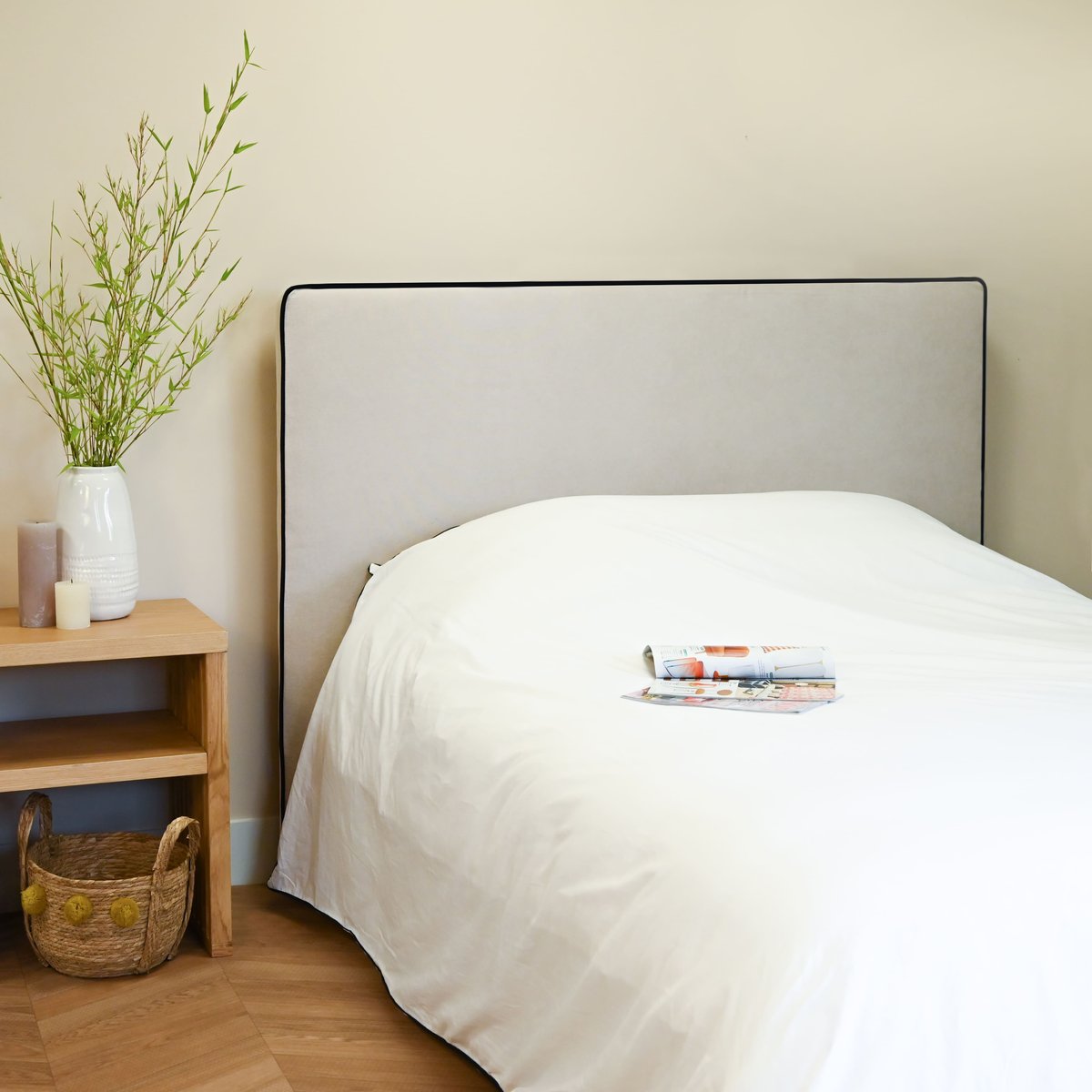 Tête de lit en tissu Olvera - Olvera beige, SOMEO