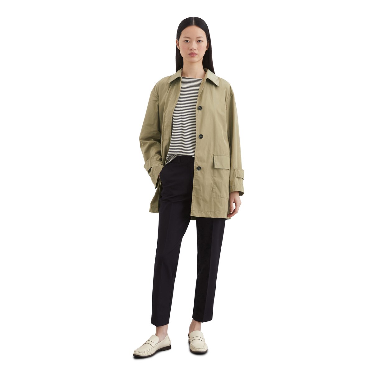 Veste légère DfC regular en polyester technique beige, MARC O'POLO