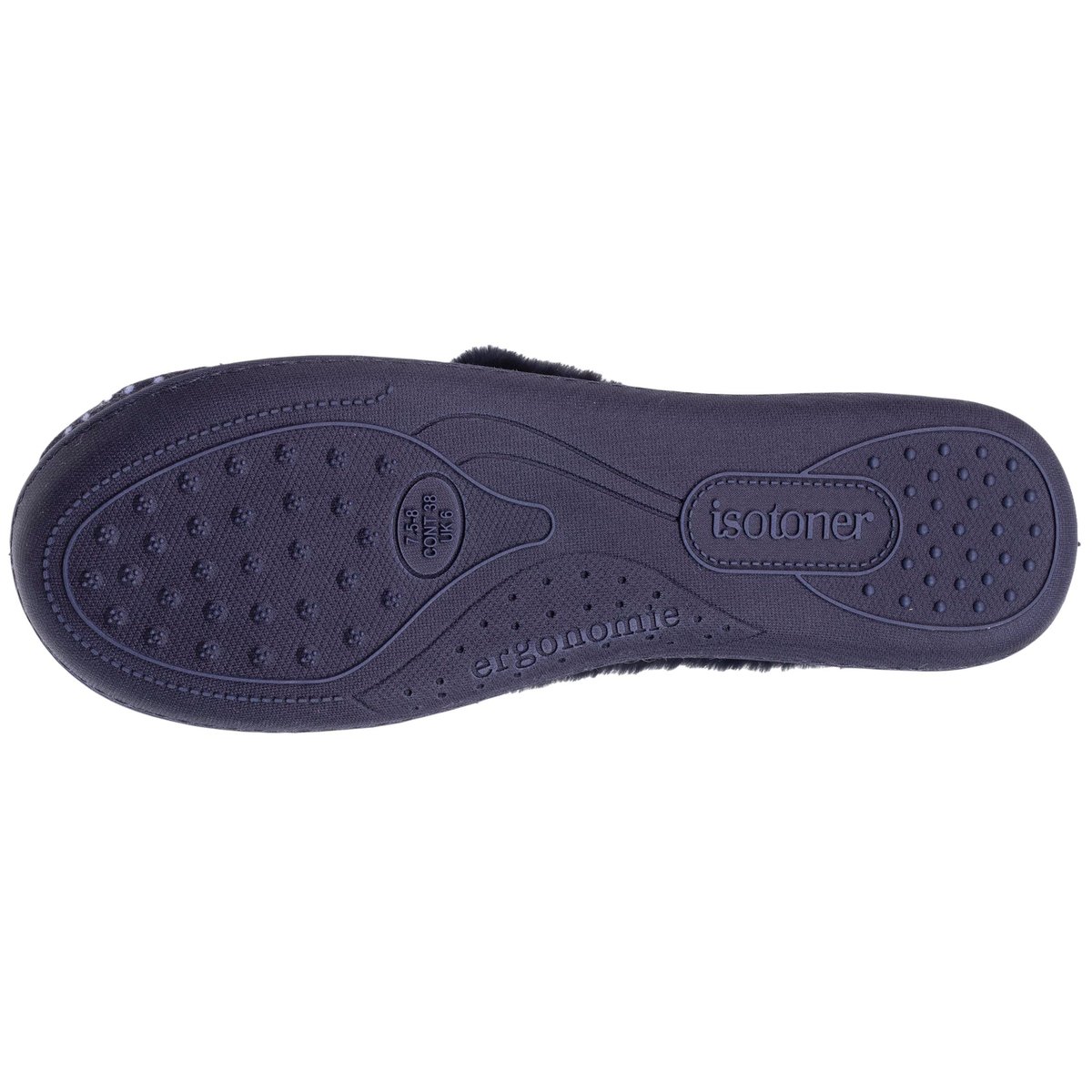Chaussons Charentaises bleu/blanc, ISOTONER