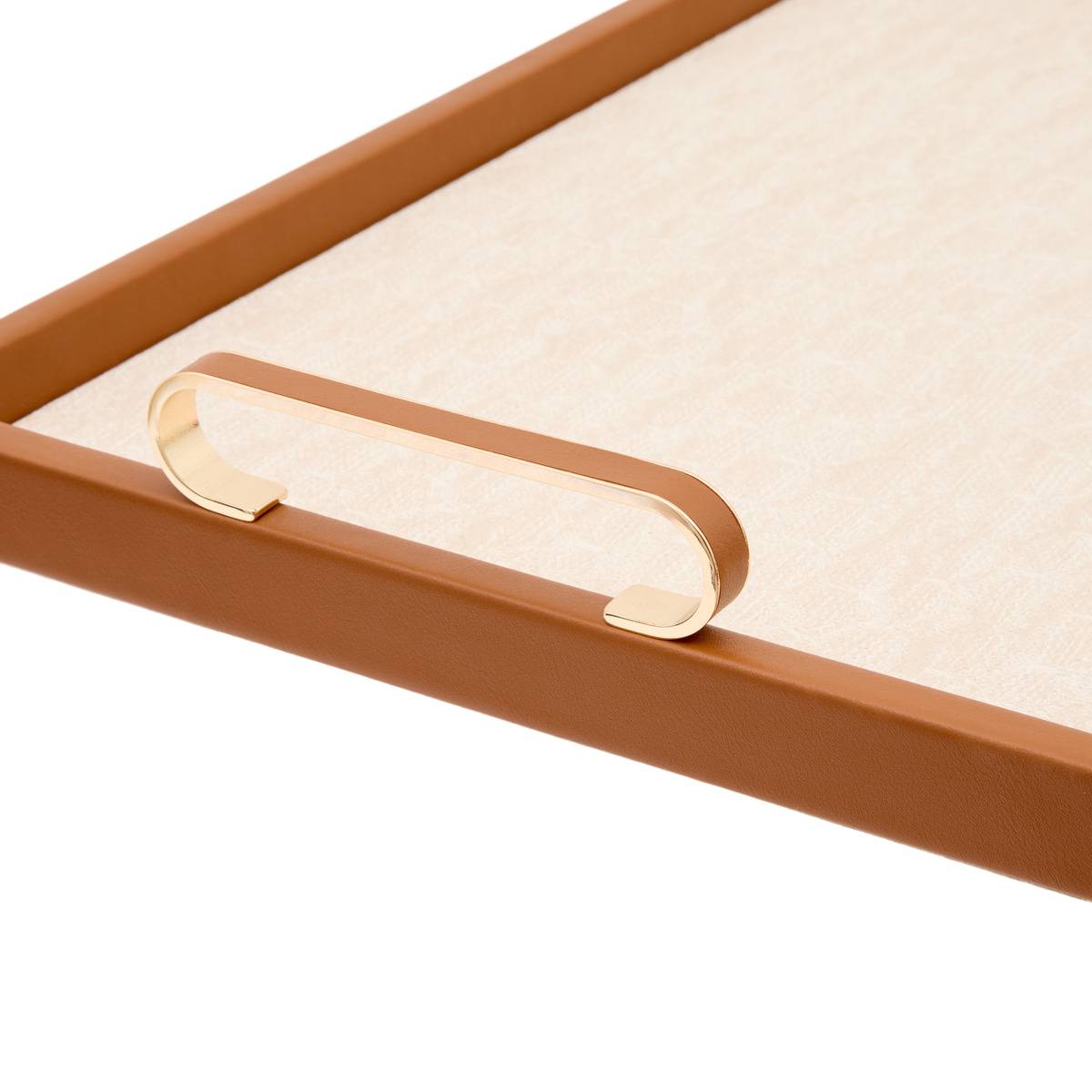 Lot de 2 plateaux rectangulaires WHISKY crème, ATMOSPHERA
