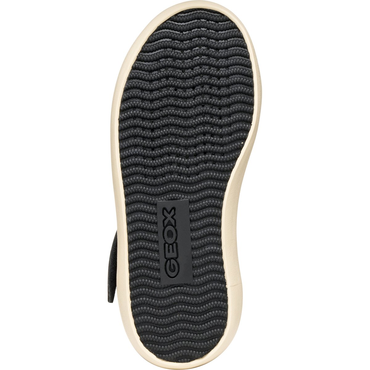 Baskets respirantes montantes Gisli noir/champagne, GEOX