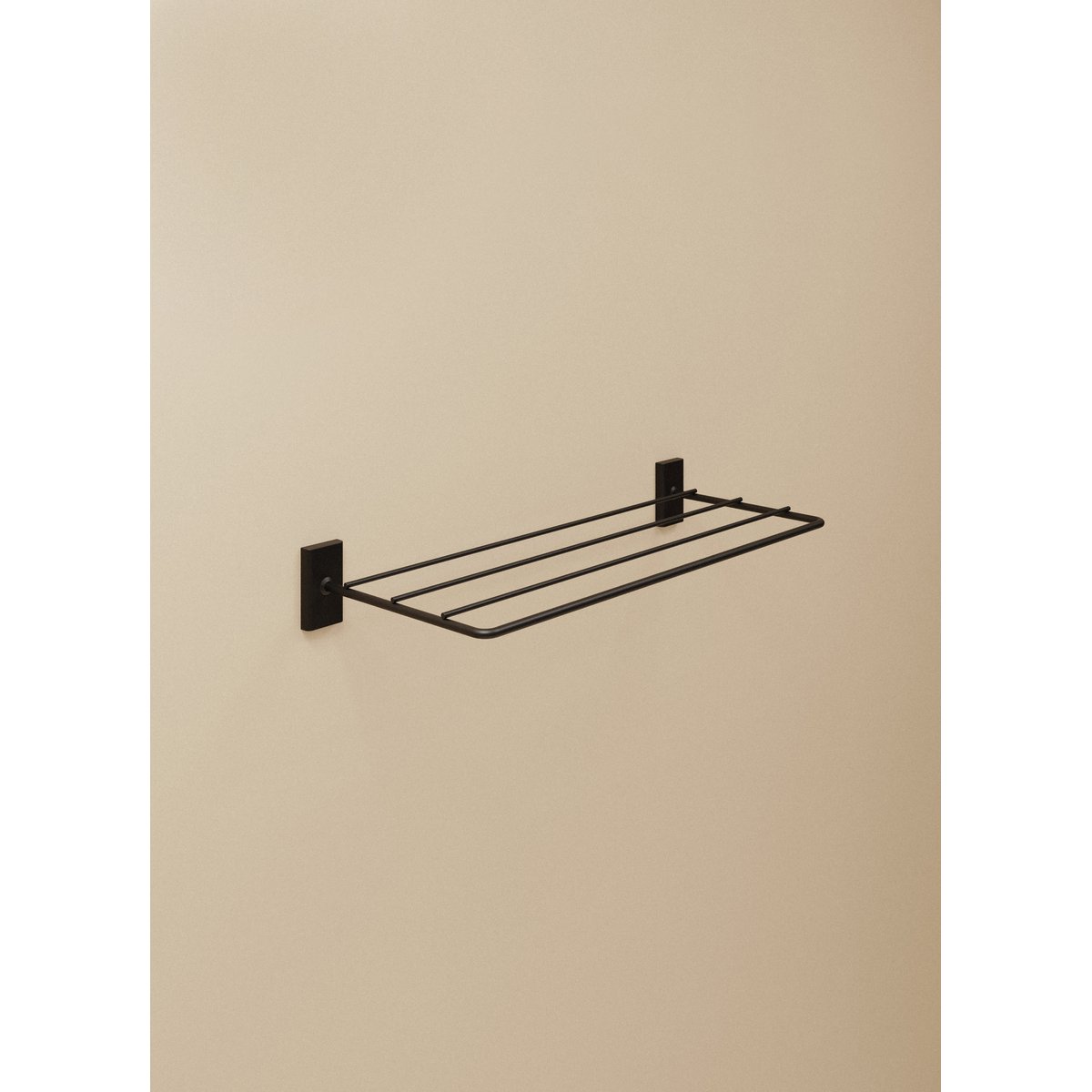 Porte-serviette Tablette mural NEXT noir mat, COSMIC